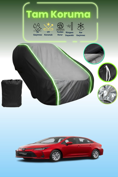 Dokaca Neo غطاء حماية متوافق مع سيارة تويوتا كورولا 2018 - 2021 باللون الأسود...