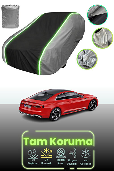 Dokaca Neo غطاء حماية للسيارة باللون الرمادي والأسود والرمادي النيون قماش مجد...