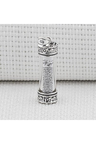 vogutima قلادة Cevşeni Kebir بتصميم اسطوانة صلاة فضية