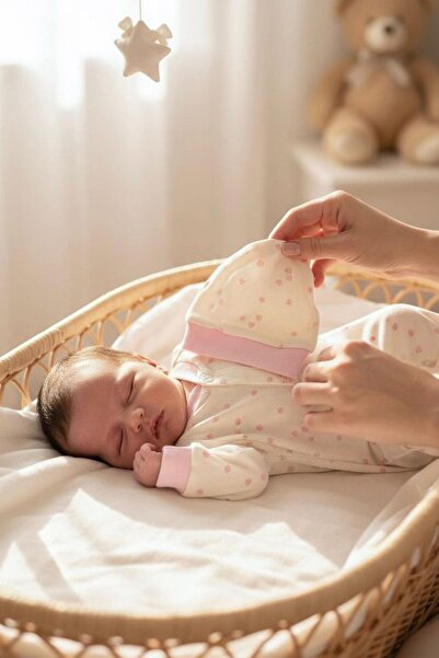 Breeze Baby Girl Romper Floral Patterned 0-6 Months, Cream