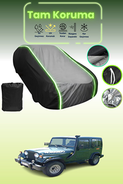 Dokaca Neo غطاء حماية متوافق مع سيارة سانج يونج كوراندو قماش مجدّل باللون الأ...