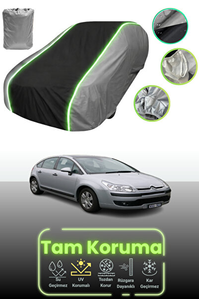 Dokaca Neo غطاء حماية للسيارة باللون الرمادي والأسود والرمادي النيون قماش مجد...