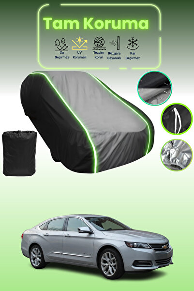 Dokaca Neo غطاء حماية متوافق مع سيارة شيفروليه إمبالا X قماش مجدّل باللون الأ...