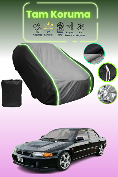 Dokaca Neo غطاء حماية متوافق مع سيارة ميتسوبيشي لانسر قماش مجدّل باللون الأسو...