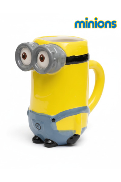 Space License Minions 3D Figürlü Dev Seramik Kupa Mug - 500 ml.
