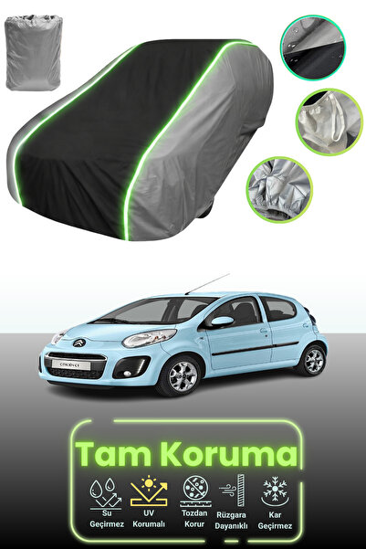 Dokaca Neo غطاء حماية للسيارة باللون الرمادي والأسود والرمادي النيون قماش مجد...