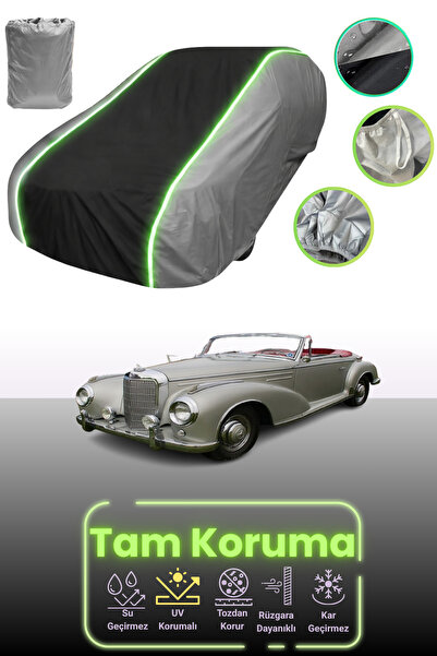 Dokaca Neo غطاء حماية للسيارة باللون الرمادي والأسود والرمادي النيون قماش مجد...