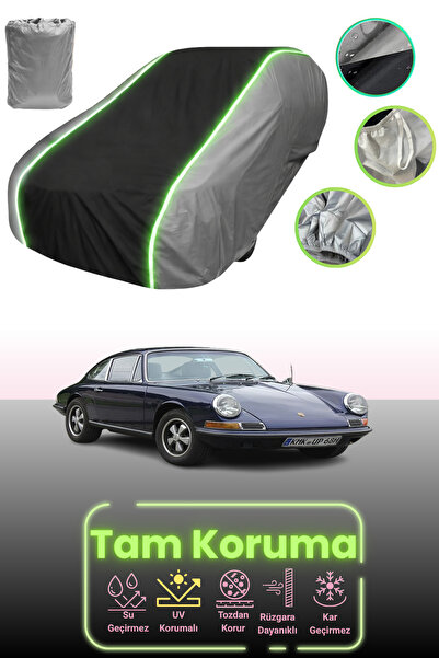 Dokaca Neo غطاء حماية للسيارة باللون الرمادي والأسود والرمادي النيون قماش مجد...