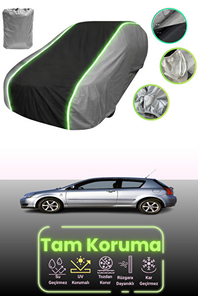 Dokaca Neo غطاء حماية للسيارة باللون الرمادي والأسود والرمادي النيون قماش مجد...