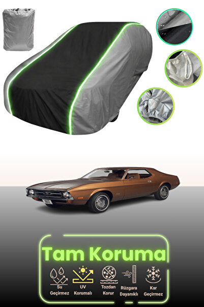 Dokaca Neo غطاء حماية للسيارة باللون الرمادي والأسود والرمادي النيون قماش مجد...