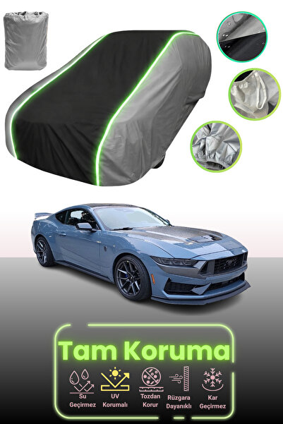 Dokaca Neo غطاء حماية للسيارة باللون الرمادي والأسود والرمادي النيون قماش مجد...