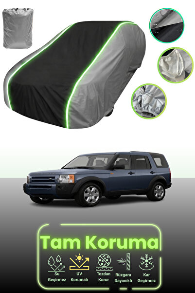 Dokaca Neo غطاء حماية متوافق مع لاند روفر ديسكفري - Lr3 2004 - 2009 باللون الرمادي والأسود والرمادي النيون قماش مجدّل