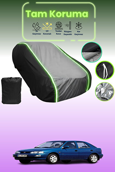 Dokaca Neo غطاء حماية متوافق مع سيارة كيا سيفيا هاتشباك قماش مجدّل باللون الأسود_الرمادي_الأسود النيون