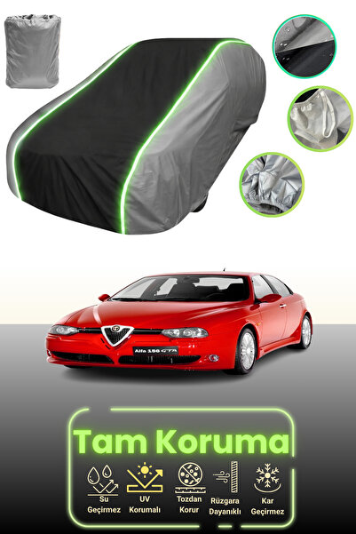 Dokaca Neo غطاء حماية للسيارة باللون الرمادي والأسود والرمادي النيون قماش مجد...