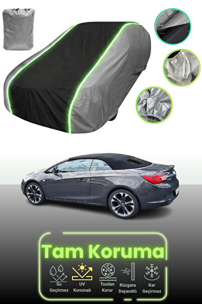 Dokaca Neo غطاء حماية للسيارة باللون الرمادي والأسود والرمادي النيون قماش مجد...