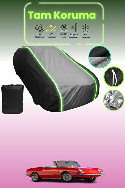 Dokaca Neo غطاء حماية متوافق مع سيارة فيات 850 سبايدر 1965 - 1968 باللون الأس...