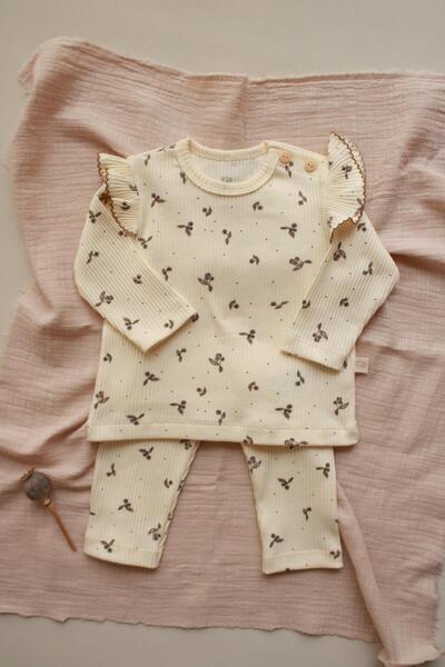 Oh La La Koala For Little Ones Kiraz Baskılı Fancy Girls Alt Üst Takım