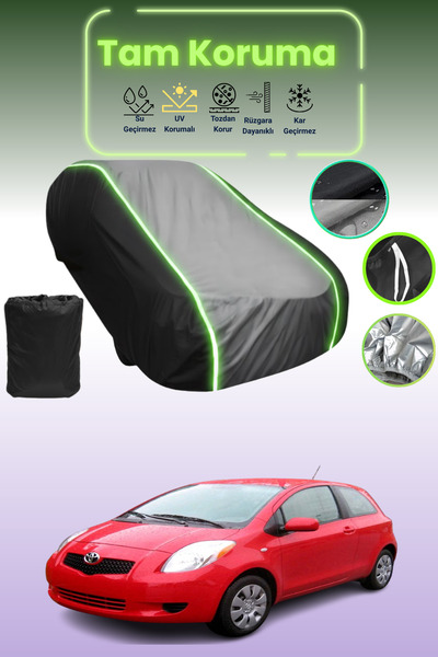 Dokaca Neo غطاء حماية متوافق مع سيارة تويوتا ياريس قماش مجدّل ذات 3 أبواب من ...