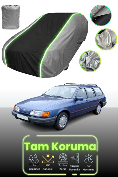 Dokaca Neo غطاء حماية للسيارة باللون الرمادي والأسود والرمادي النيون قماش مجد...