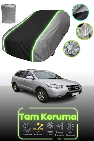 Dokaca Neo غطاء حماية للسيارة باللون الرمادي والأسود والرمادي النيون قماش مجد...