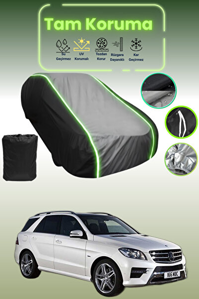 Dokaca Neo غطاء حماية متوافق مع سيارة مرسيدس-بنز الفئة M باللون الأسود_الرماد...
