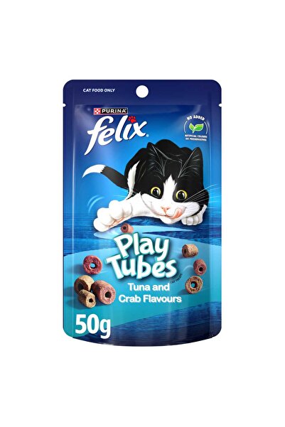 Felix بلاي تيوبز، حلوى بنكهة التونة وسرطان البحر، وجبات خفيفة لذيذة بنكهة المأكولات البحرية التي لا تقاوم!!