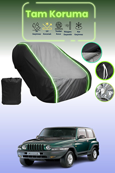 Dokaca Neo غطاء حماية متوافق مع سيارة سانج يونج كوراندو قماش مجدّل من 1997 إل...