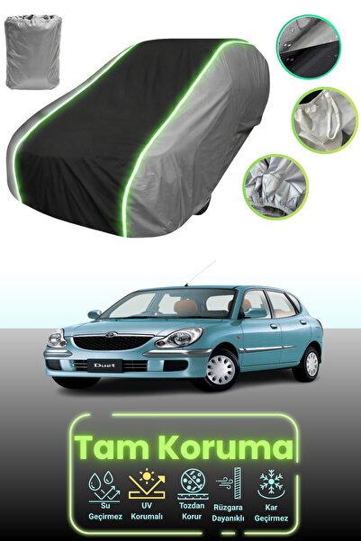 Dokaca Neo غطاء حماية للسيارة متوافق مع تويوتا دويت قماش مجدّل باللون الرمادي...