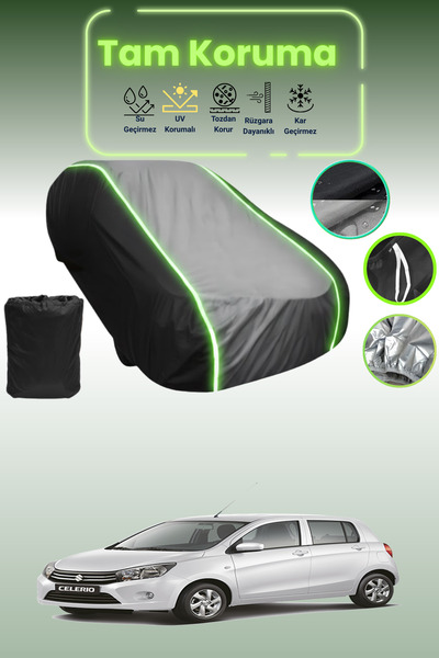 Dokaca Neo غطاء حماية متوافق مع سيارة سوزوكي سيليريو قماش مجدّل باللون الأسود...