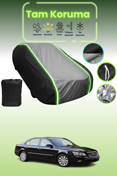 Dokaca Neo غطاء حماية متوافق مع سيارة هيونداي سوناتا قماش مجدّل باللون الأسود...