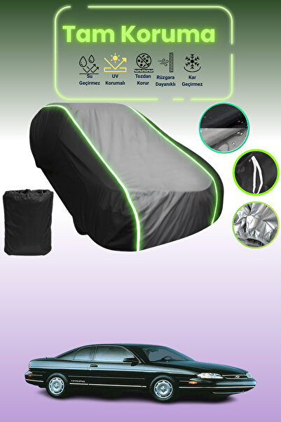 Dokaca Neo غطاء حماية متوافق مع سيارة شيفروليه مونتي كارلو V قماش مجدّل باللون الأسود_الرمادي_الأسود النيون