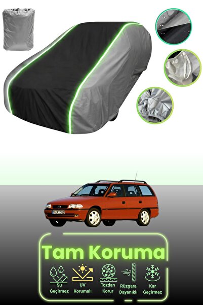 Dokaca Neo غطاء حماية للسيارة باللون الرمادي والأسود والرمادي النيون قماش مجد...