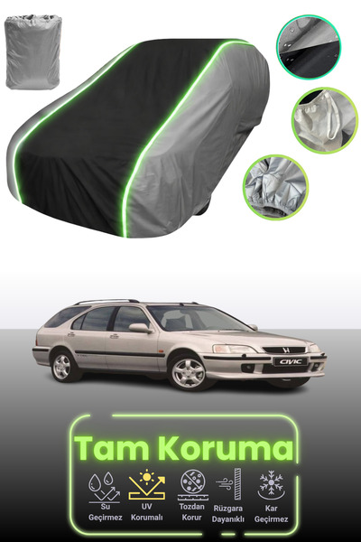 Dokaca Neo غطاء حماية للسيارة باللون الرمادي والأسود والرمادي النيون قماش مجد...