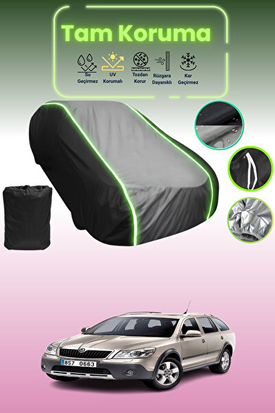 Dokaca Neo غطاء حماية متوافق مع سيارة سكودا أوكتافيا 3 سكاوت من نوع Black_Gre...