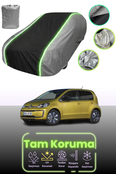 Dokaca Neo رمادي.أسود.رمادي نيون قماش مجدّل فولكس فاجن إي-أب! غطاء حماية لقما...