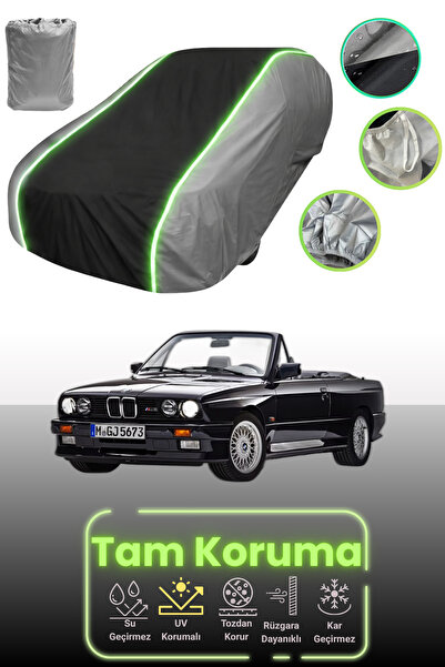 Dokaca Neo غطاء حماية للسيارة باللون الرمادي والأسود والرمادي النيون قماش مجد...