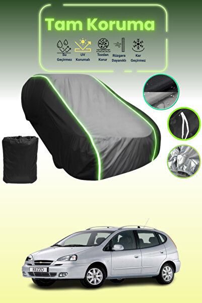 Dokaca Neo غطاء حماية متوافق مع سيارة شيفروليه ريزو قماش مجدّل باللون الأسود_...