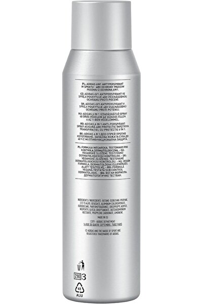 adidas بخاخ مزيل العرق أديداس 6 في 1، يدوم 48 ساعة، 150 مل