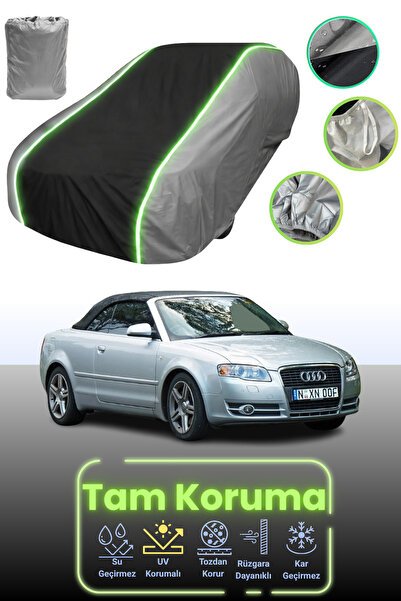 Dokaca Neo غطاء حماية للسيارة باللون الرمادي والأسود والرمادي النيون قماش مجد...