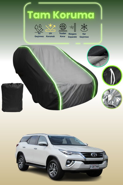Dokaca Neo غطاء حماية متوافق مع سيارة تويوتا فورتشنر قماش مجدّل باللون الأسود...