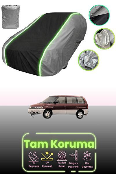 Dokaca Neo غطاء حماية للسيارة باللون الرمادي والأسود والرمادي النيون قماش مجد...