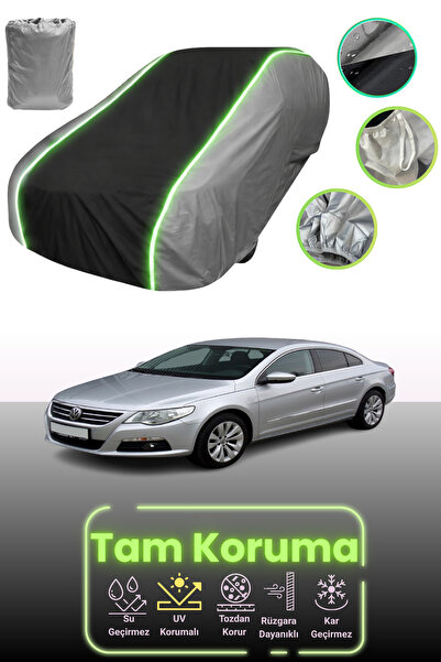 Dokaca Neo غطاء حماية للسيارة باللون الرمادي والأسود والرمادي النيون قماش مجد...