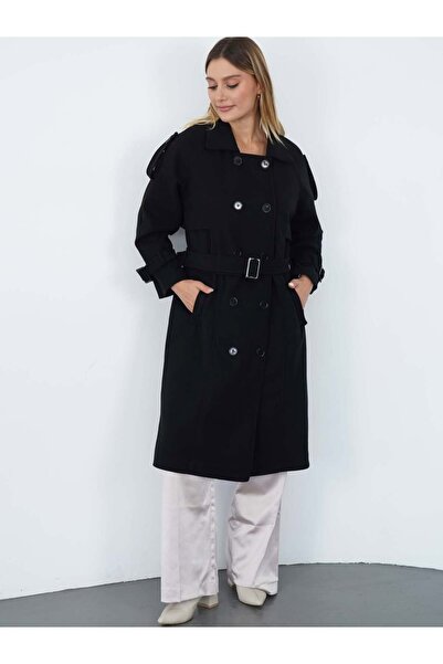 Enter Astarlı kruvaze kaşmir manto