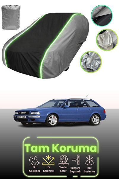 Dokaca Neo غطاء حماية للسيارة باللون الرمادي والأسود والرمادي النيون قماش مجد...