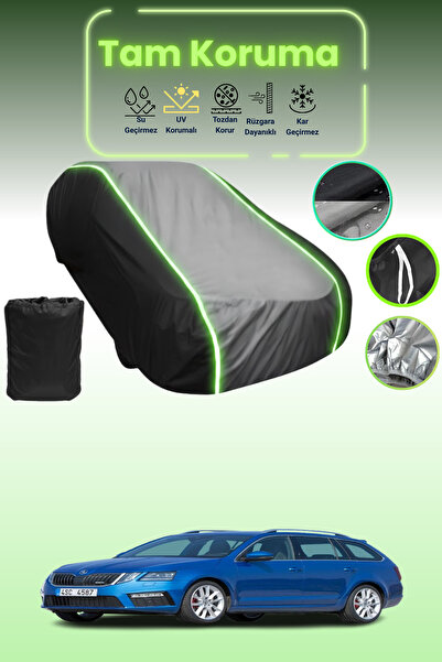 Dokaca Neo غطاء حماية متوافق مع سيارة سكودا أوكتافيا كومبي آر إس قماش مجدّل م...