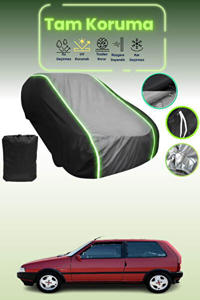 Dokaca Neo غطاء حماية متوافق مع سيارة فيات أونو قماش مجدّل ذات 3 أبواب من 198...