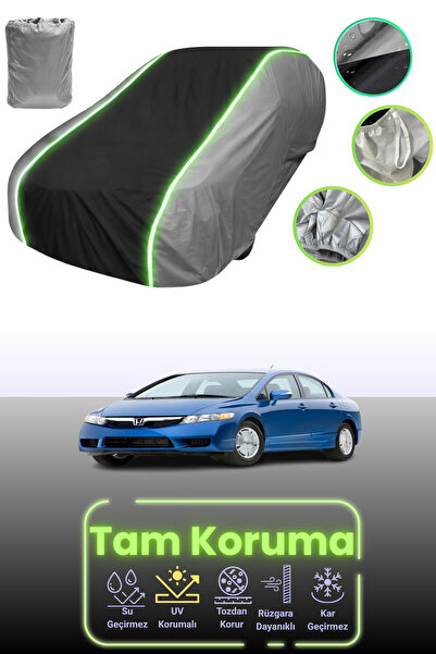 Dokaca Neo غطاء حماية للسيارة باللون الرمادي والأسود والرمادي النيون قماش مجد...