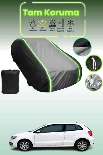 Dokaca Neo غطاء حماية متوافق مع سيارة فولكس فاجن بولو قماش مجدّل ذات 3 أبواب ...