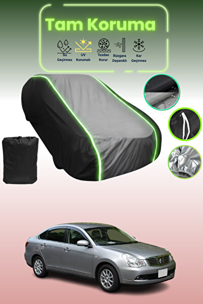 Dokaca Neo غطاء حماية متوافق مع سيارة نيسان بلو بيرد سيلفي قماش مجدّل باللون ...