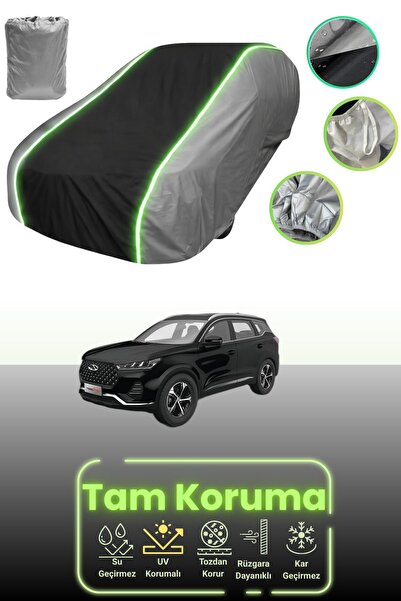 Dokaca Neo غطاء حماية للسيارة باللون الرمادي والأسود والرمادي النيون قماش مجد...